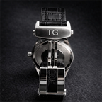 TAG HEUER - Day-Date Leather Strap Watch