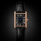 CARTIER - Tank Roman Leather Watch