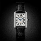 CARTIER - Tank Roman Leather Watch