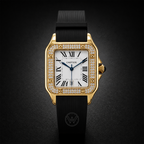 CARTIER - Santos Diamond Bezel Watch