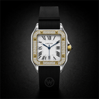 CARTIER - Santos Diamond Bezel Watch