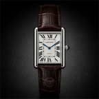 CARTIER - Tank Roman Leather Watch